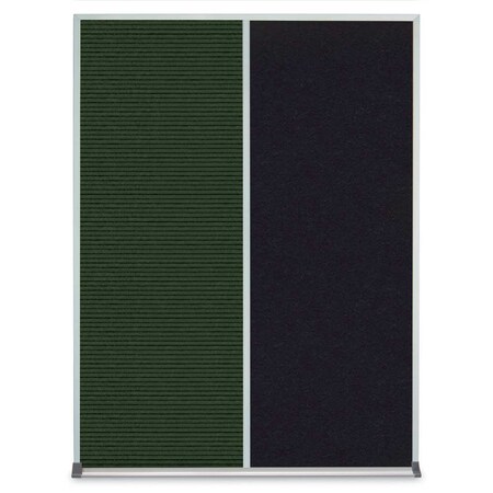 United Visual Products Single Door Radius Plus Corkboard, 36"X UV8002PLUS-SATIN-KEYLIME